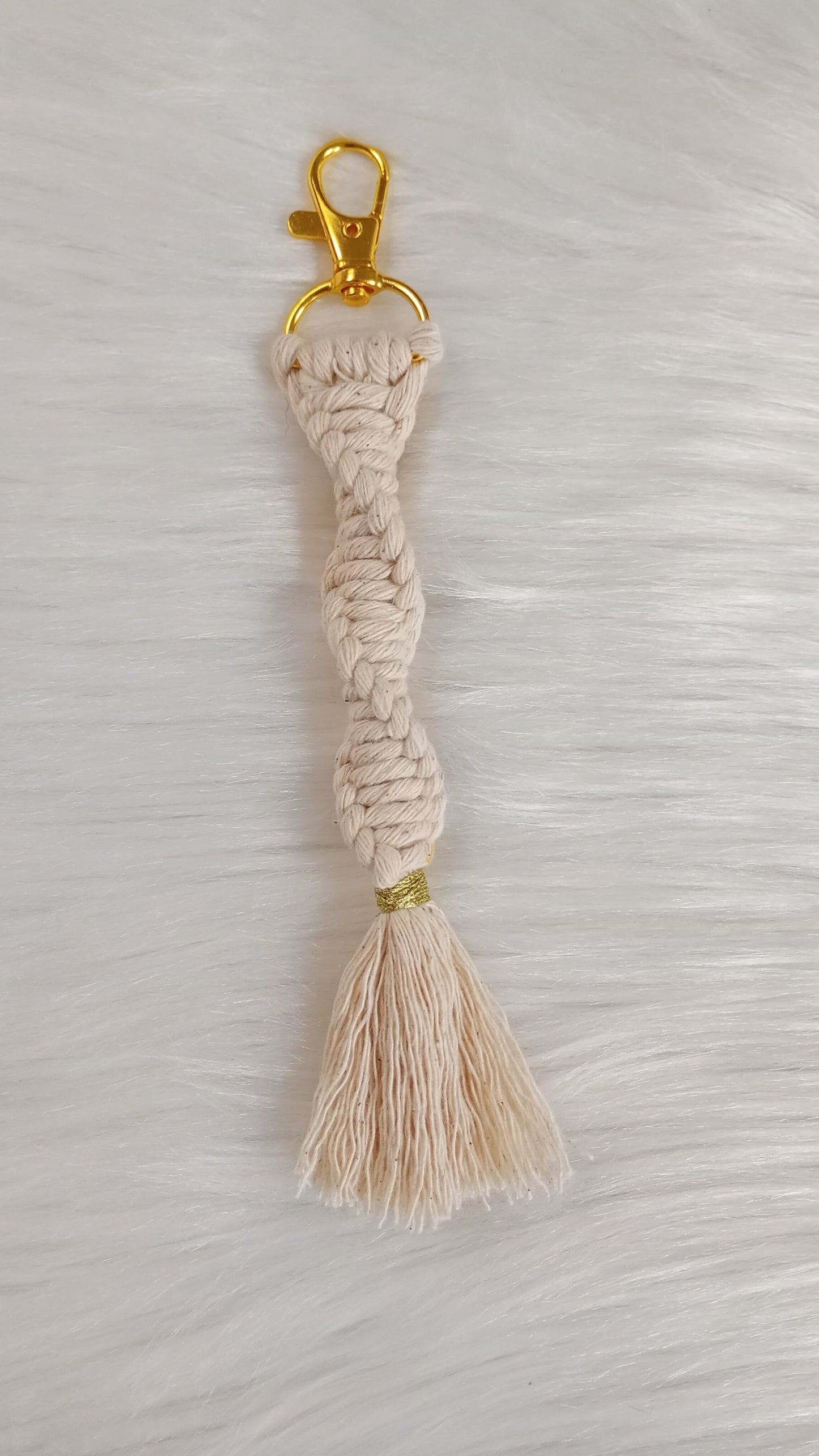 Porte-clé en macramé